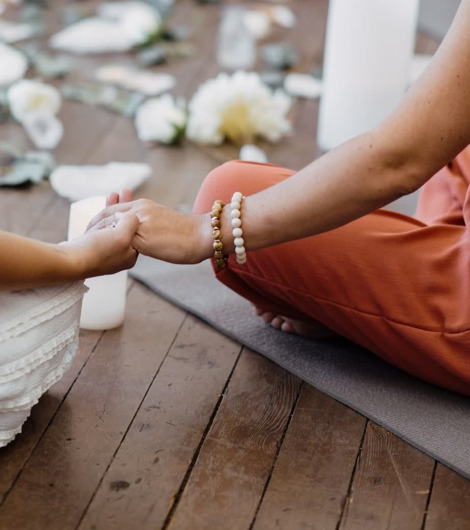 Holding hands across the circle