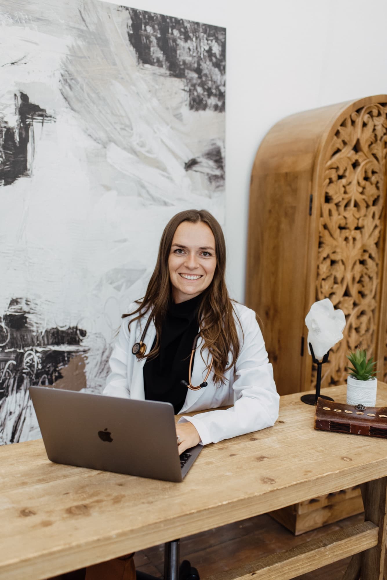 Dr. Sasha at work